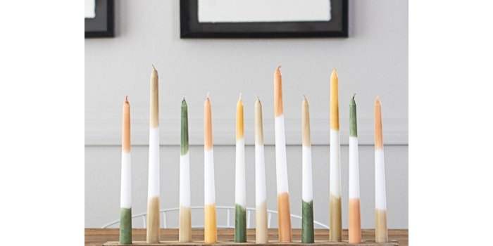 Atelier decorations de bougies - Technique du dip dye